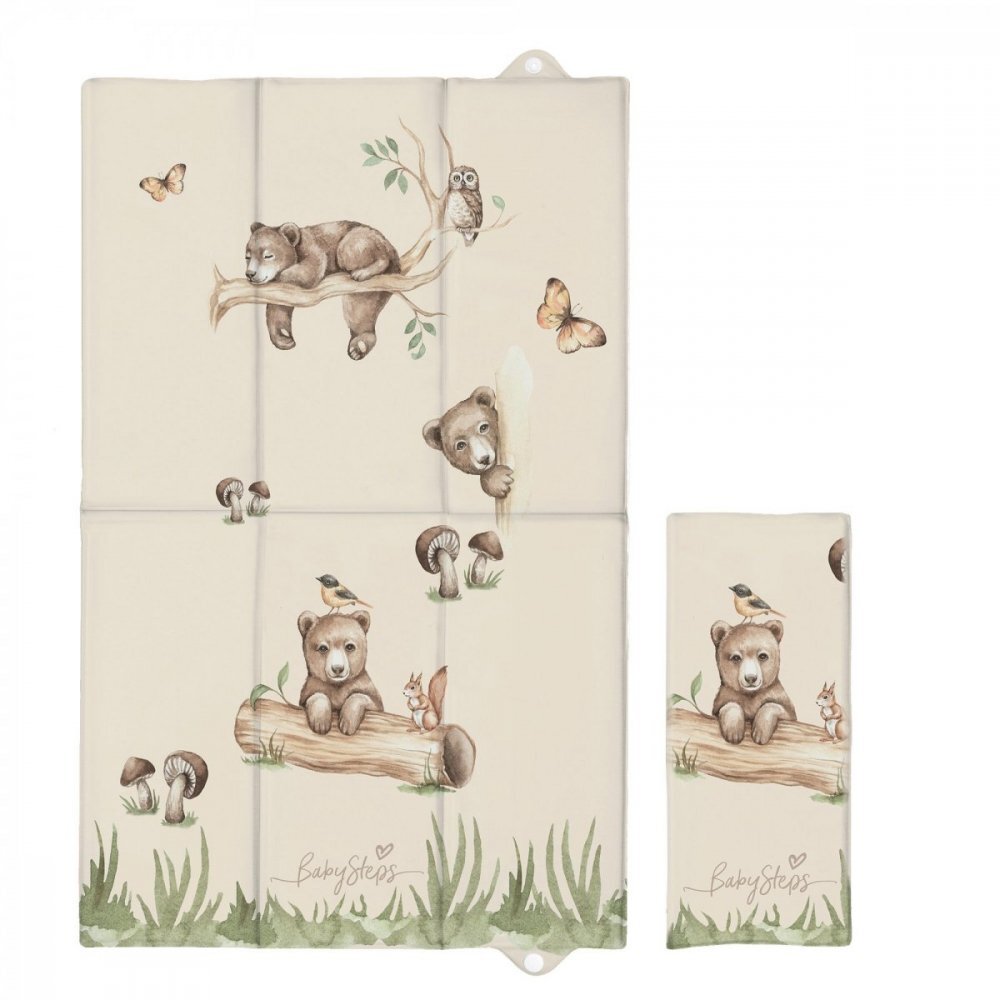 BabySteps Saltea pliabila impermeabila de calatorie 40x60 cm Happy bear