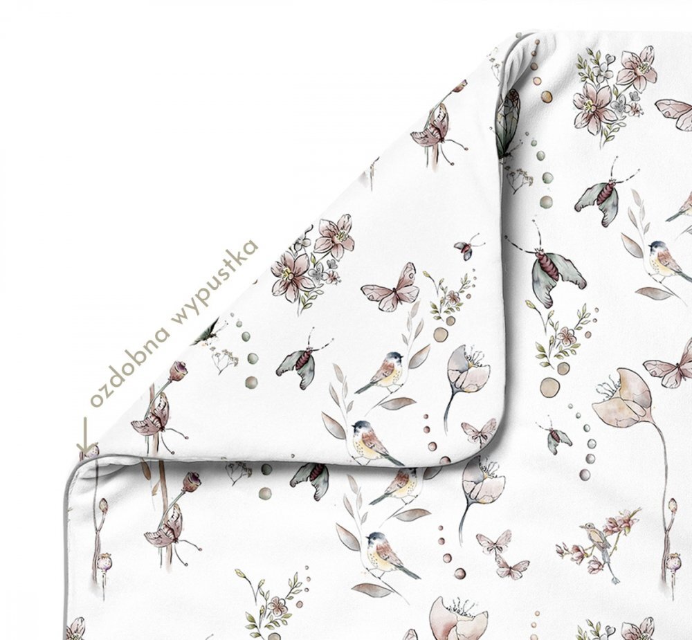 BabySteps Set pilota 135x100 cm si perna 40x60 cm pentru copii bumbac premium si umplutura hipoalergenica BabySoft fata dubla Natura