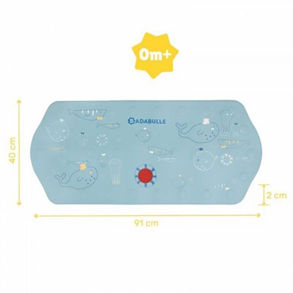 BADABULLE Covor XXL antiderapant pentru cada cu senzor de temperatura
