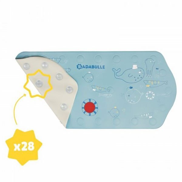 BADABULLE Covor XXL antiderapant pentru cada cu senzor de temperatura