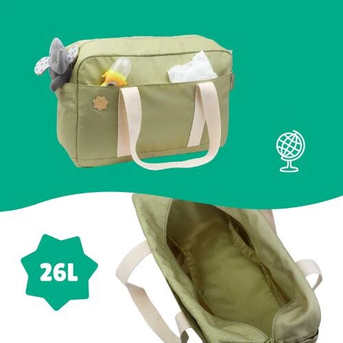 BADABULLE Geanta pentru scutece tip bowling Olive