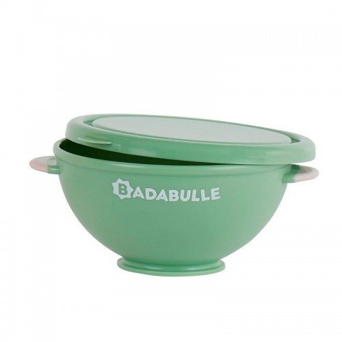 BADABULLE Set 5 boluri si 3 lingurite colorate