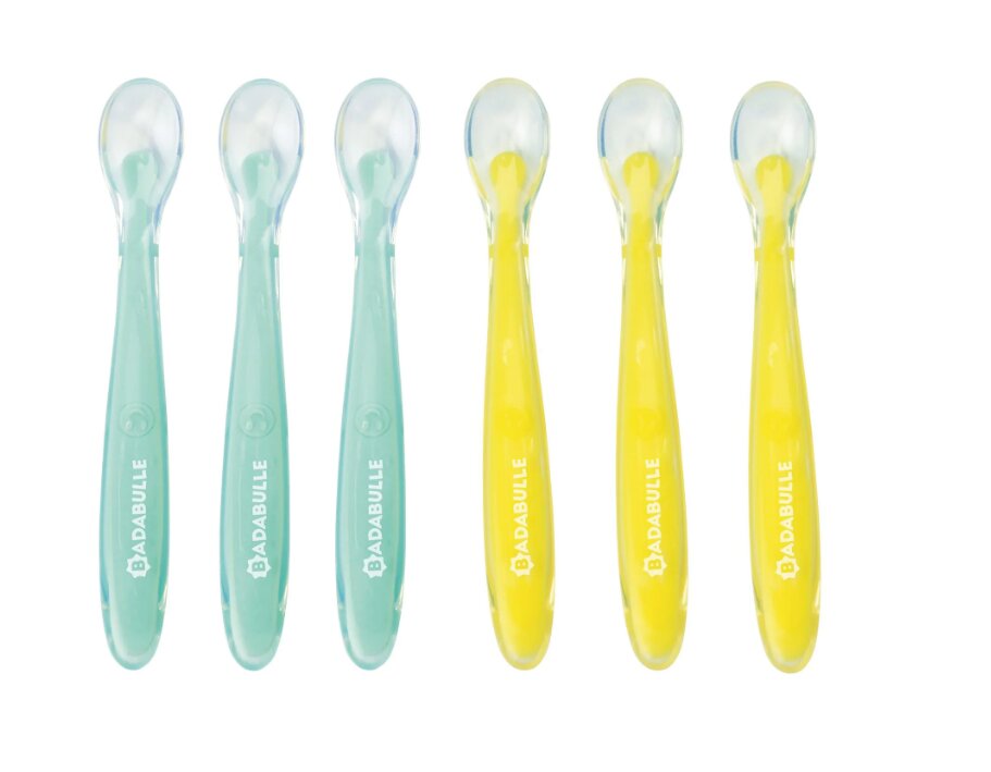 BADABULLE Set 6 lingurite colorate flexibile