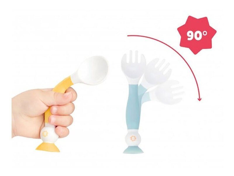 BADABULLE Set lingurita si furculita flexibile