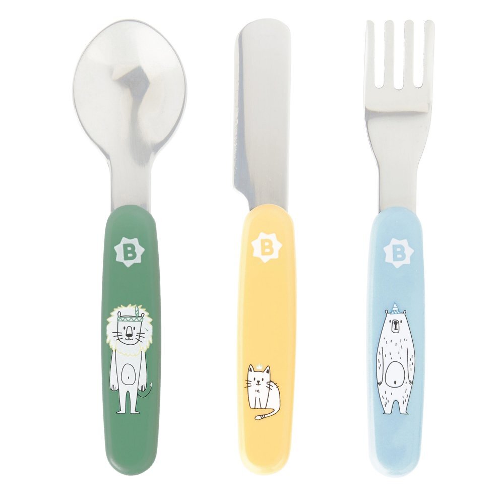 BADABULLE Set tacamuri din metal cu animalute vesele