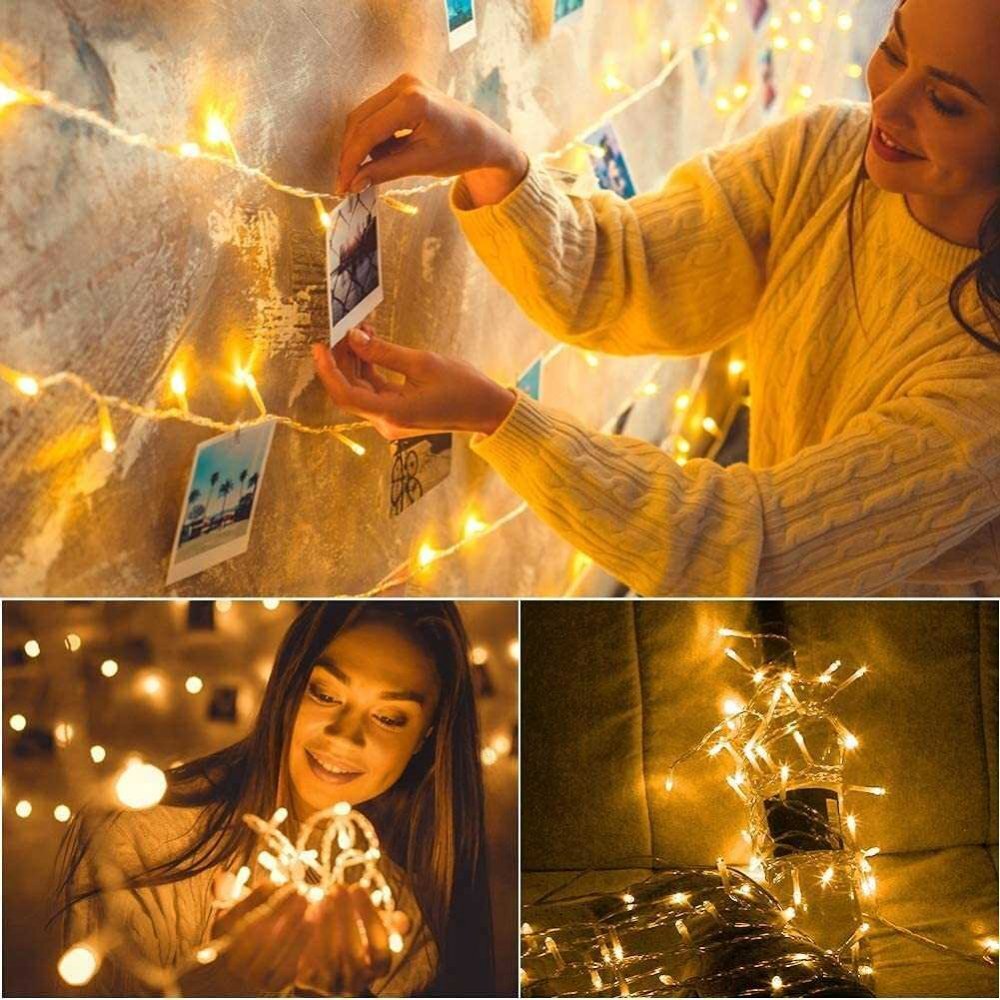 Bambinice Instalatie luminoasa LED 50 led-uri 5m alimentare baterii 3xAA