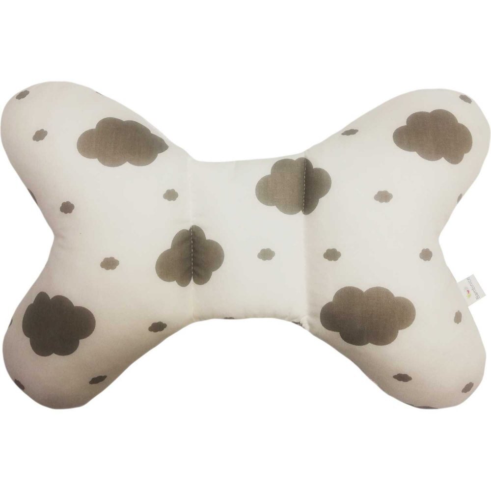 Bambinice Perna bebelusi Butterfly alb-gri norisori