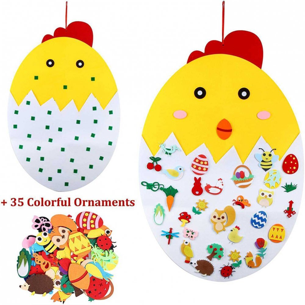 Bambinice Puisor din fetru cu 35 decoratiuni 91x61 cm BN050