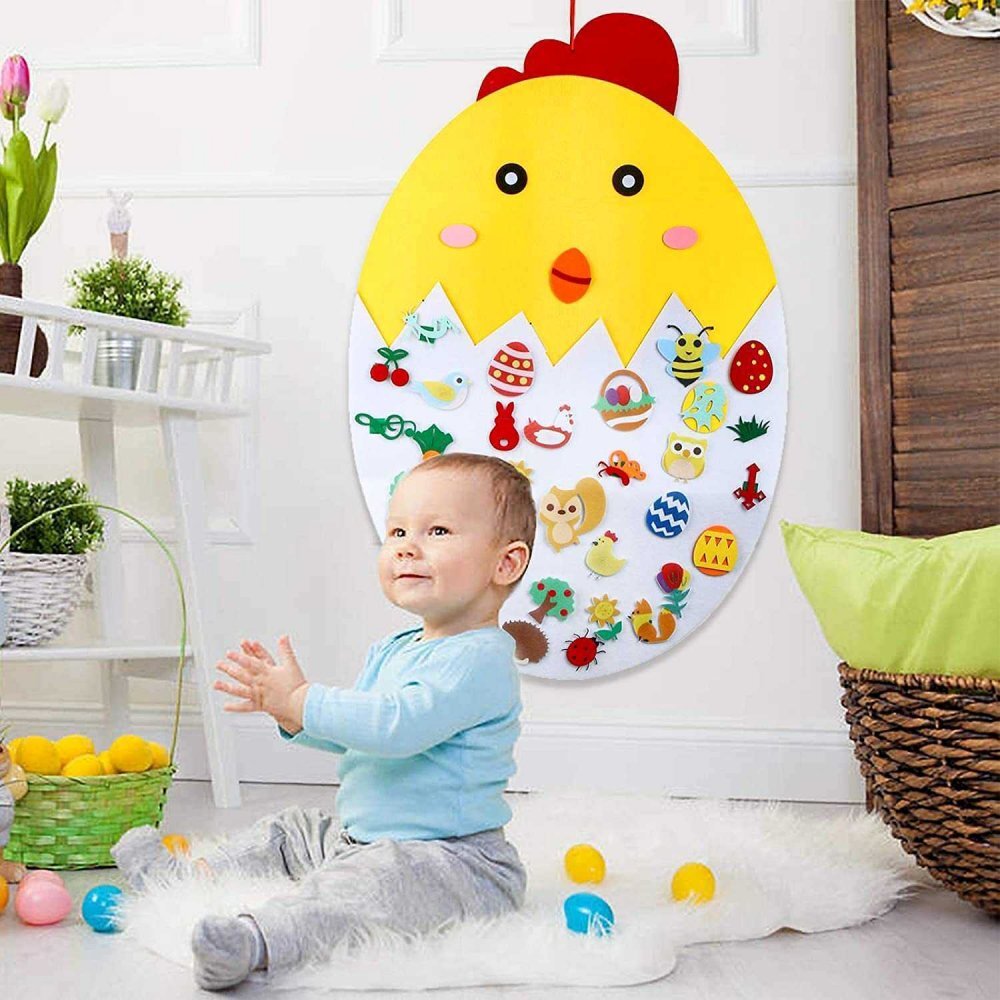 Bambinice Puisor din fetru cu 35 decoratiuni 91x61 cm BN050