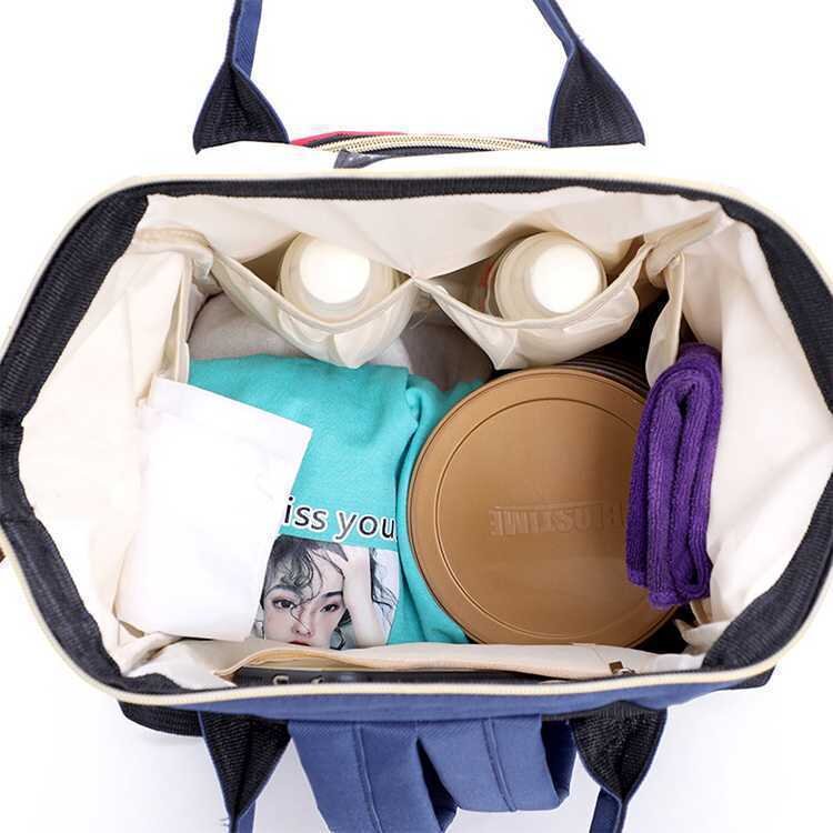 Bambinice Rucsac multifunctional mamici Colors Albastru rosu
