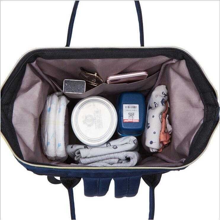 Bambinice Rucsac multifunctional mamici Leaves Albastru