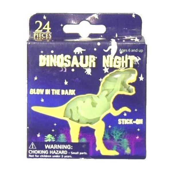 Bambinice Set 24 piese fosforescente Dinozauri t-rex