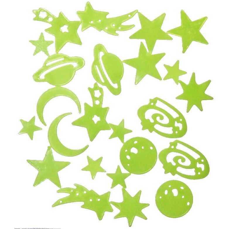Bambinice Set 24 piese fosforescente Galaxie BN042