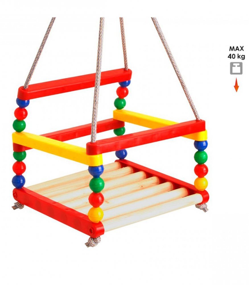Bamsic Leagan din lemn colorat pentru copii