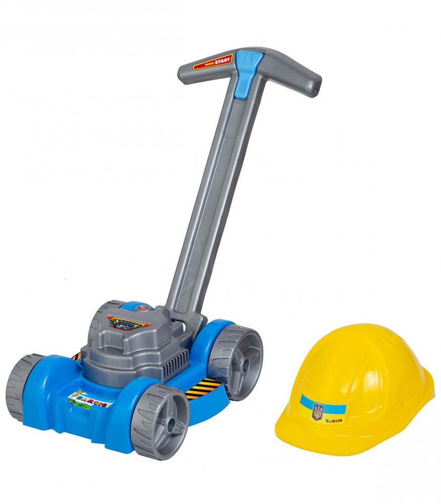 Bamsic Masina de tuns iarba pentru copii casca inclusa 35 x 28 x 50 cm
