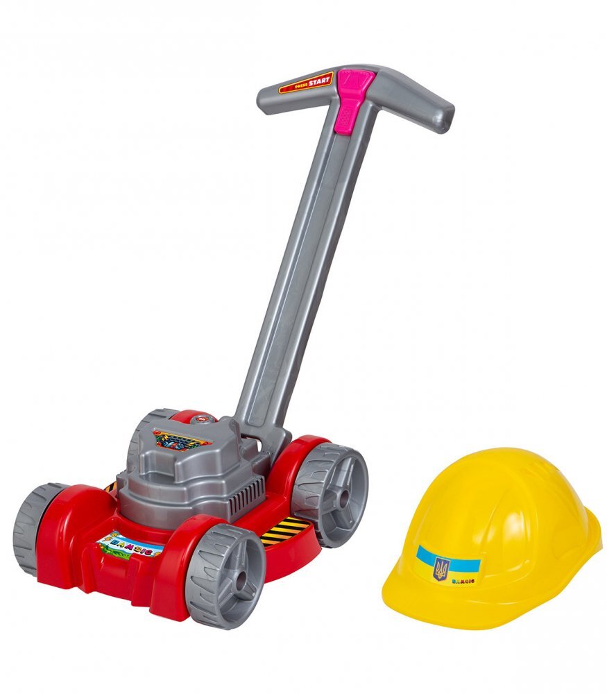 Bamsic Masina de tuns iarba pentru copii casca inclusa 35 x 28 x 50 cm