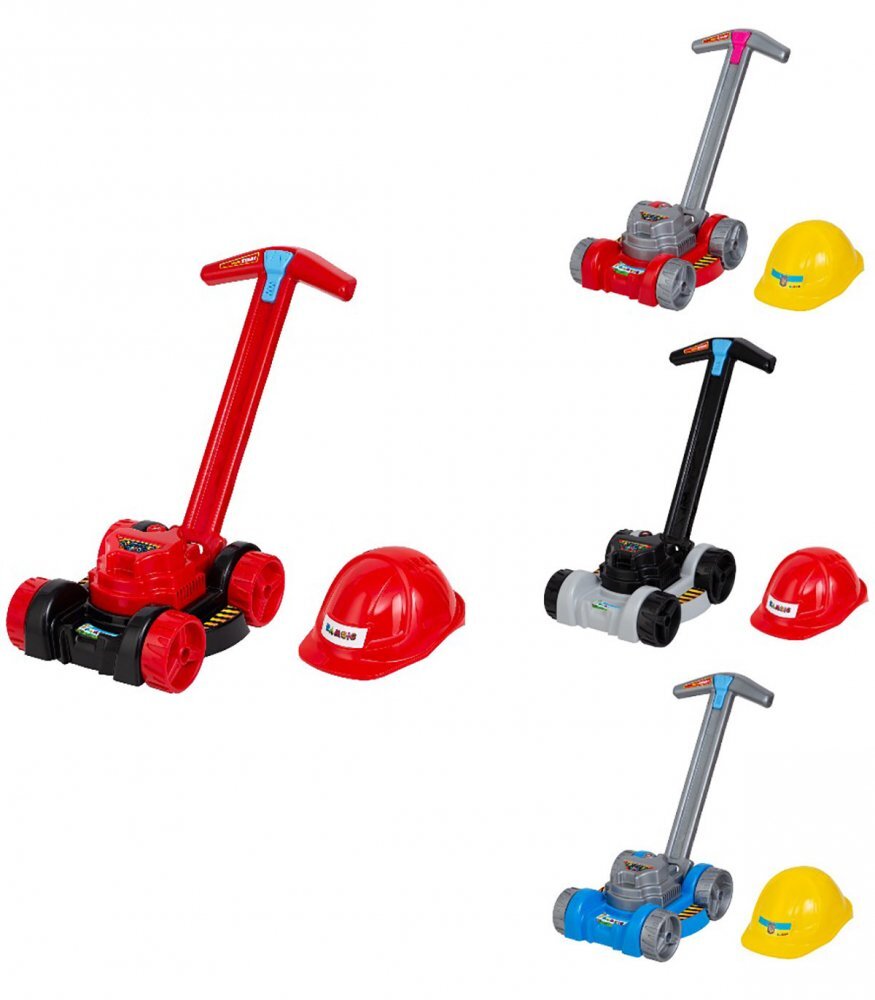 Bamsic Masina de tuns iarba pentru copii casca inclusa 35 x 28 x 50 cm