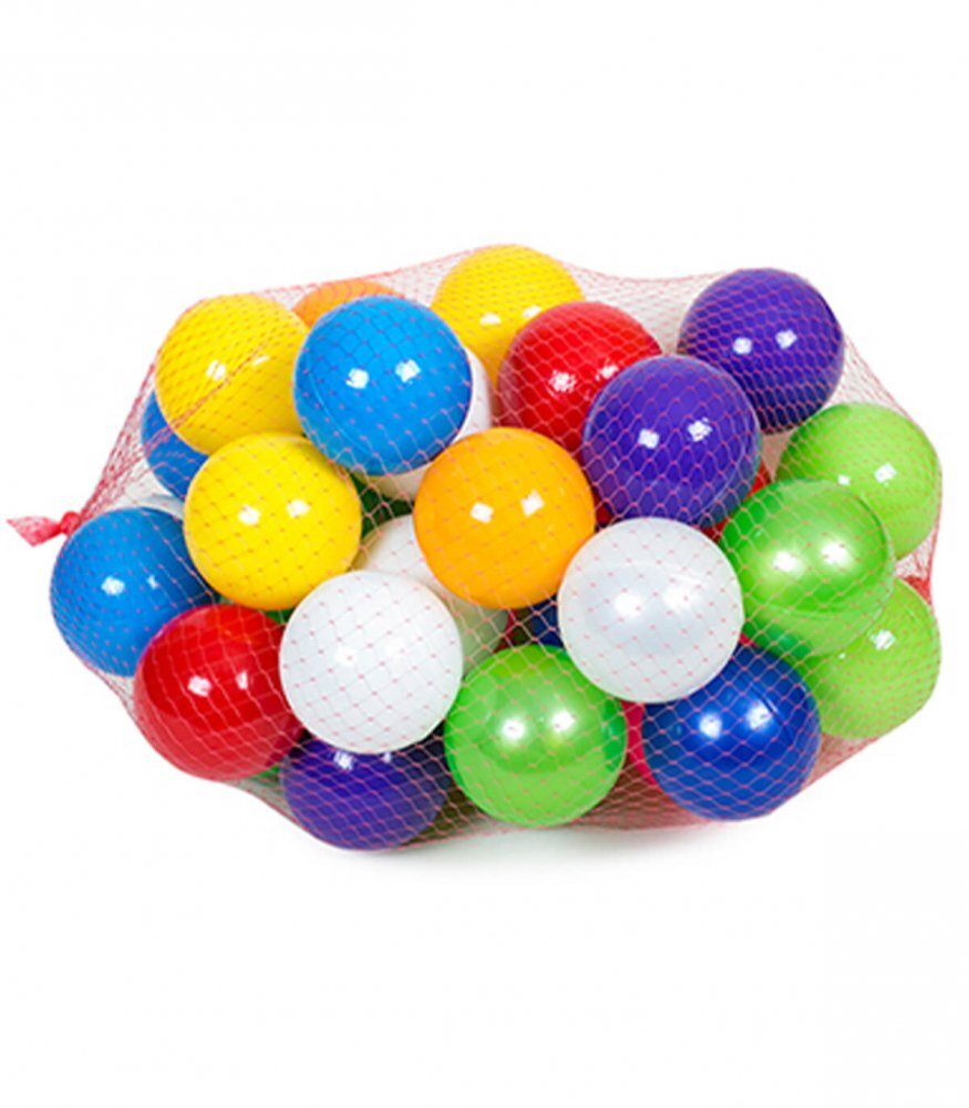 Bamsic Set bile colorate din plastic 30 piese 9 cm
