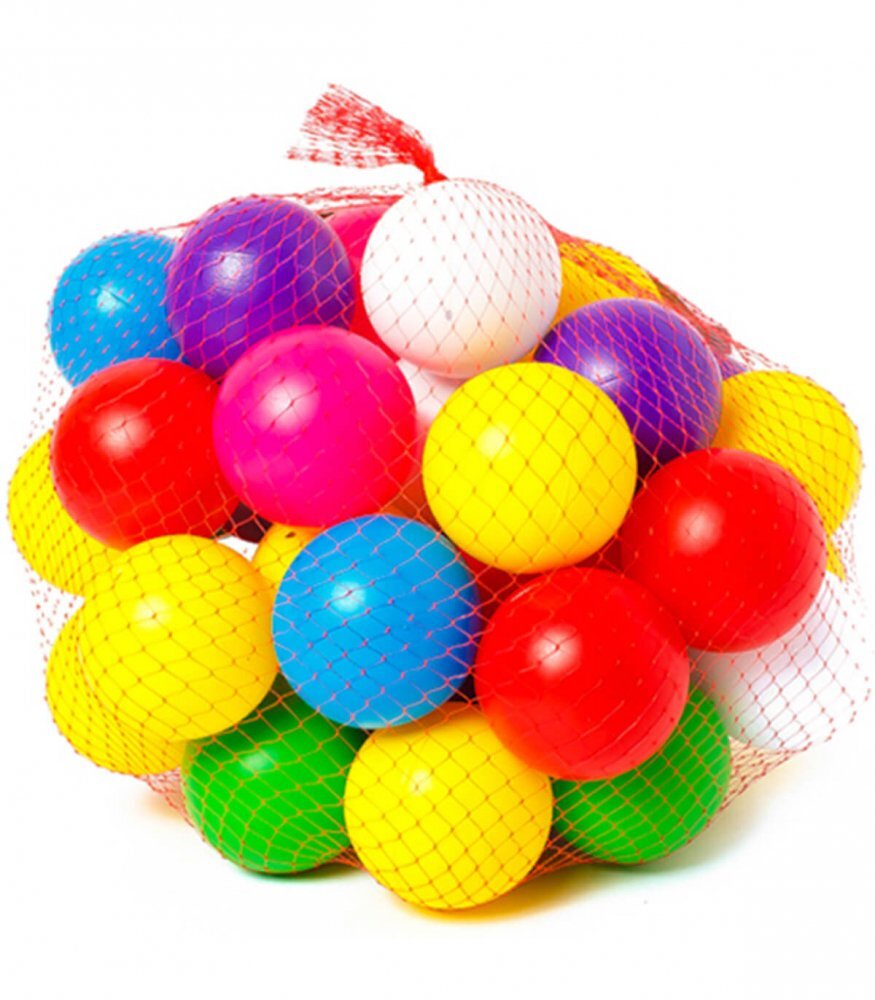 Bamsic Set bile colorate din plastic 40 piese 7 cm