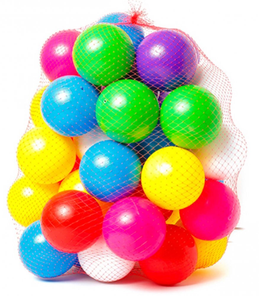 Bamsic Set bile colorate din plastic 40 piese 8 cm