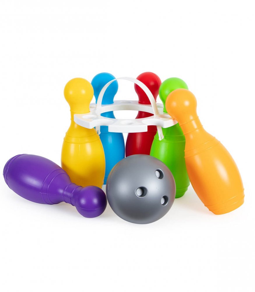 Bamsic Set bowling colorat pentru copii