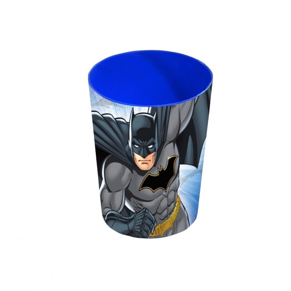Batman Set ingrijire orala pentru calatorie Periuta cu capac pasta de dinti 75 ml pahar si borseta pentru baieti