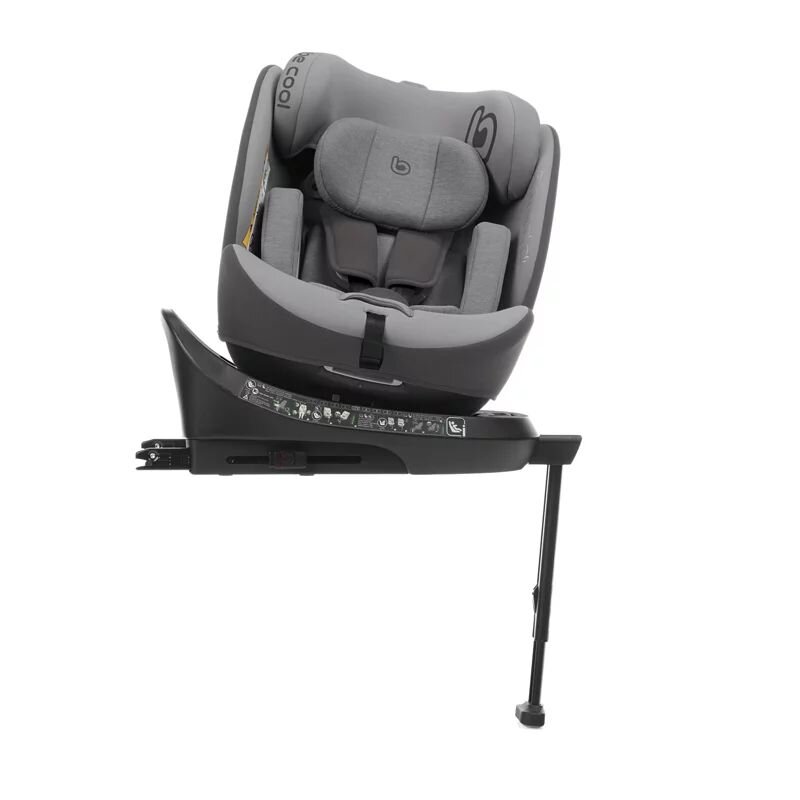 BE COOL Scaun auto cu isofix Nitro Be Smoke i-Size rotire 360 grade 40-150 cm 0-36 kg picior de sustinere