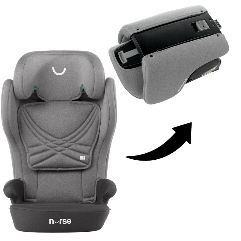 BE COOL Scaun auto Nurse Spring Storm I-Size sistem isofix pliabil 100-150 cm 4-12 ani Conform cu standardul ECE R129