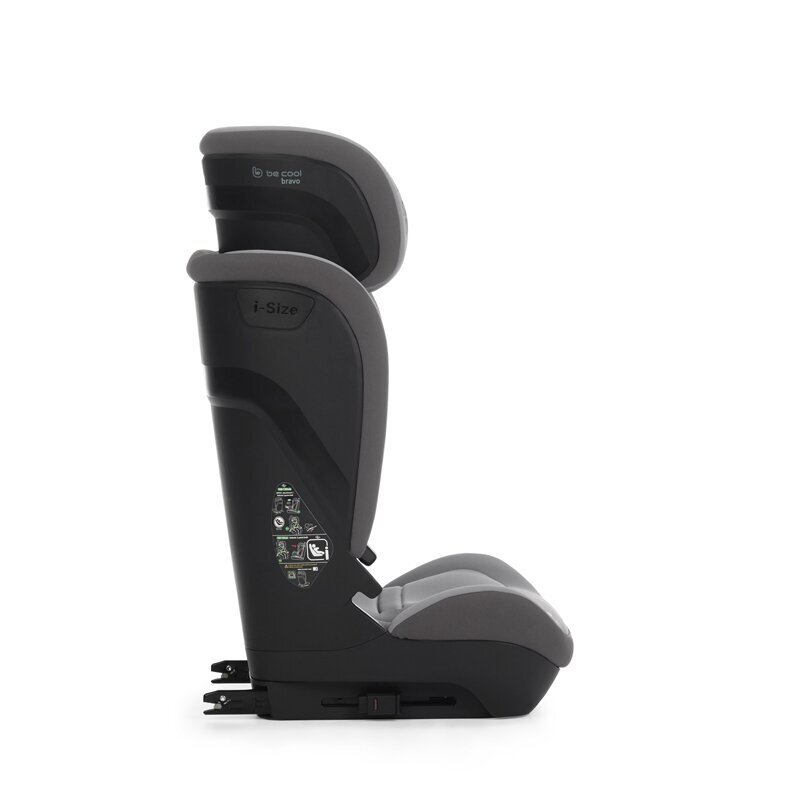 BE COOL Scaun auto pentru copii Bravo Be Smoke I-Size 100-150 cm 4-12 ani cu isofix inclinare anatomica conform cu standardul european de securitate ECE R129