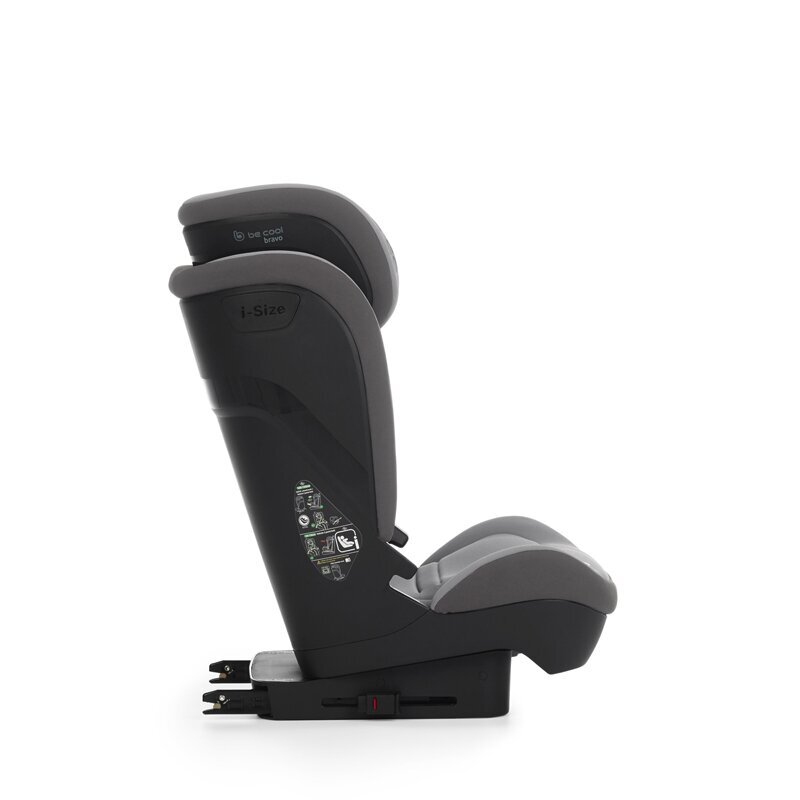 BE COOL Scaun auto pentru copii Bravo Be Smoke I-Size 100-150 cm 4-12 ani cu isofix inclinare anatomica conform cu standardul european de securitate ECE R129