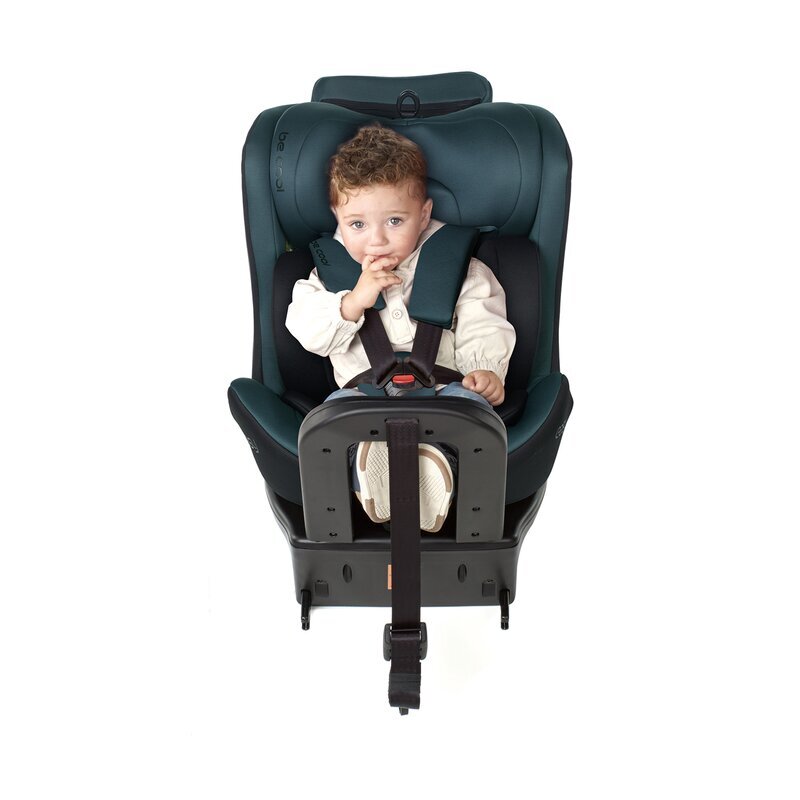 BE COOL Scaun auto pentru copii Easy Be Grass I-Size rotire 360 grade 40-150 cm 0-36 kg cu isofix si centura Top Tether conform cu standardul european de securitate ECE R129