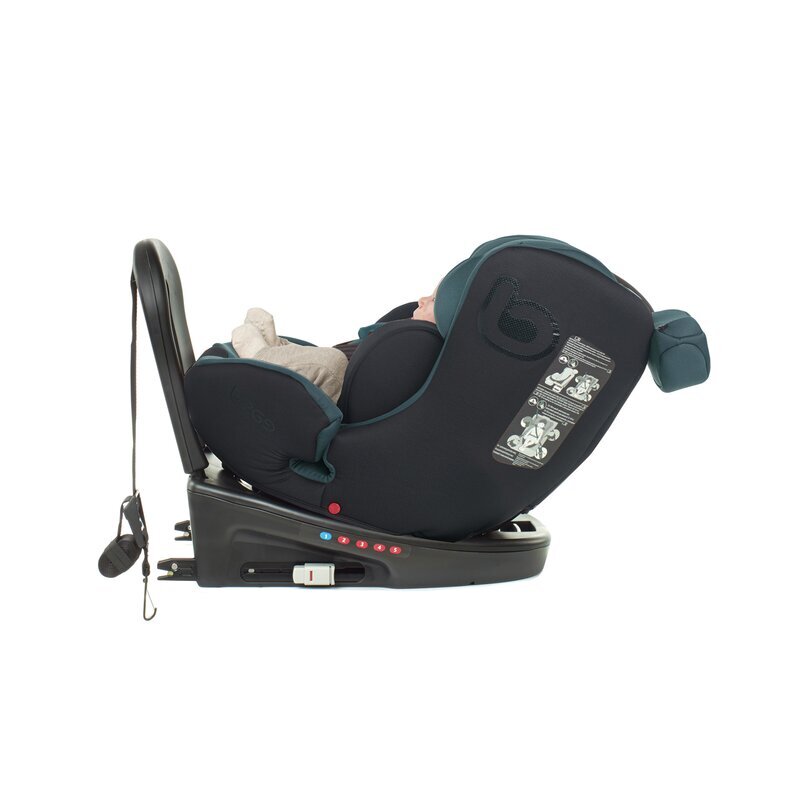 BE COOL Scaun auto pentru copii Easy Be Grass I-Size rotire 360 grade 40-150 cm 0-36 kg cu isofix si centura Top Tether conform cu standardul european de securitate ECE R129