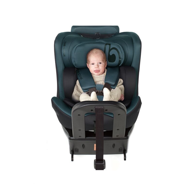 BE COOL Scaun auto pentru copii Easy Be Grass I-Size rotire 360 grade 40-150 cm 0-36 kg cu isofix si centura Top Tether conform cu standardul european de securitate ECE R129