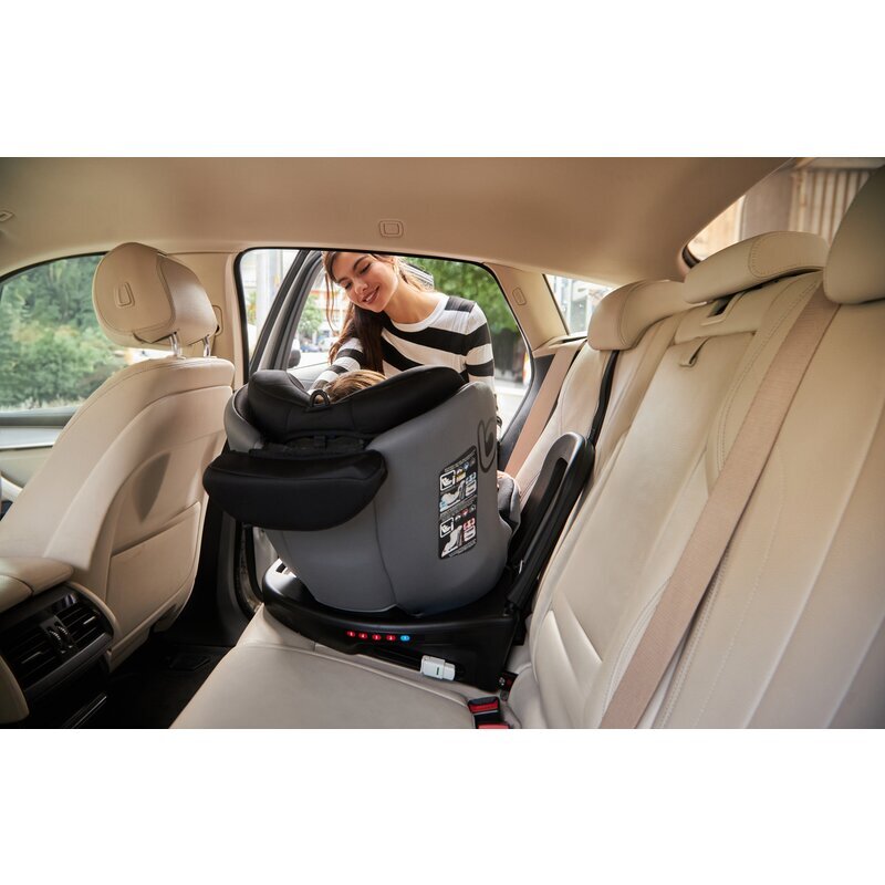 BE COOL Scaun auto pentru copii Easy Be Grass I-Size rotire 360 grade 40-150 cm 0-36 kg cu isofix si centura Top Tether conform cu standardul european de securitate ECE R129
