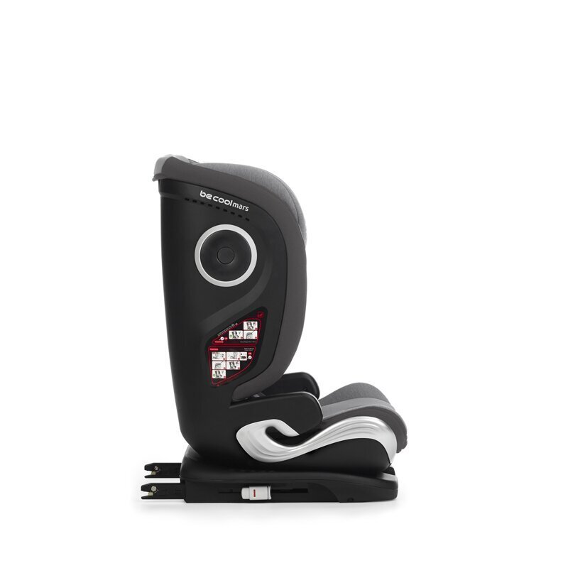 BE COOL Scaun auto pentru copii Mars Be Smoke I-Size 100-150 cm 4-12 ani cu isofix Protectie la impact lateral SPS tetiera reglabila conform cu standardul european de securitate ECE R129