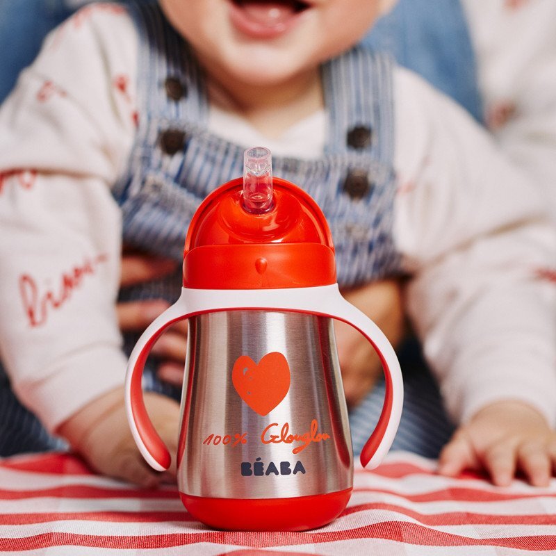 BEABA Cana inox cu pai 250 ml Mathilde Cabanas