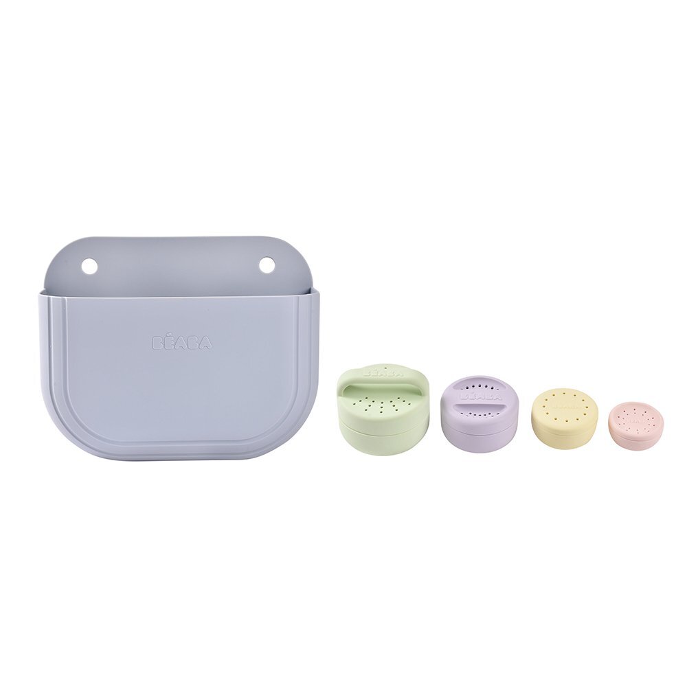BEABA Cos silicon cu jucarii de baie Pebble