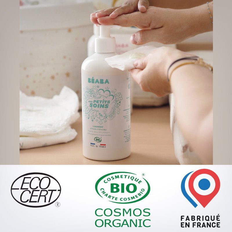 BEABA Crema pentru schimbarea scutecului 500 ml Certificat Organic