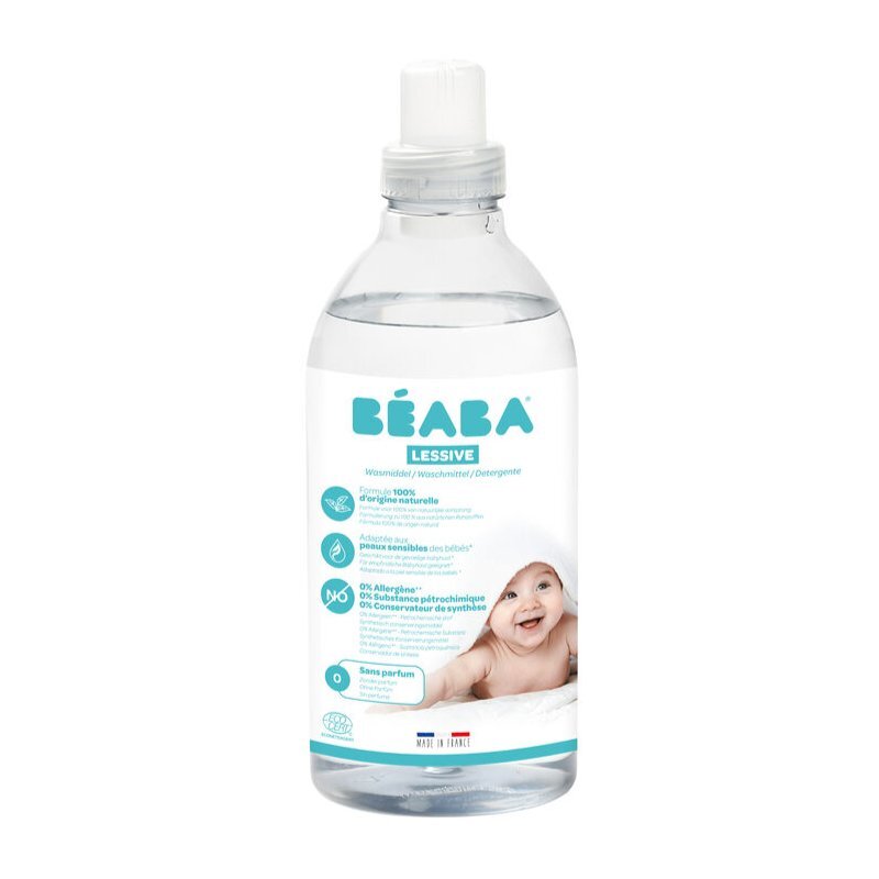 BEABA Detergent de rufe lichid fara parfum 1 L16 spalari Certificat Ecocert