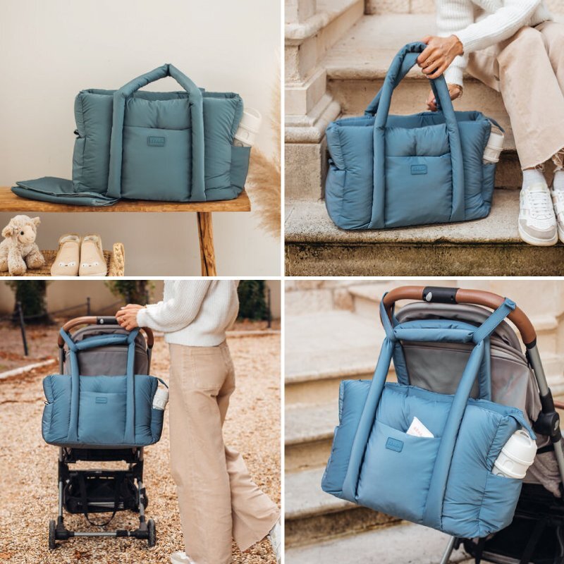 BEABA Geanta de infasat Puffi Paris baltic blue