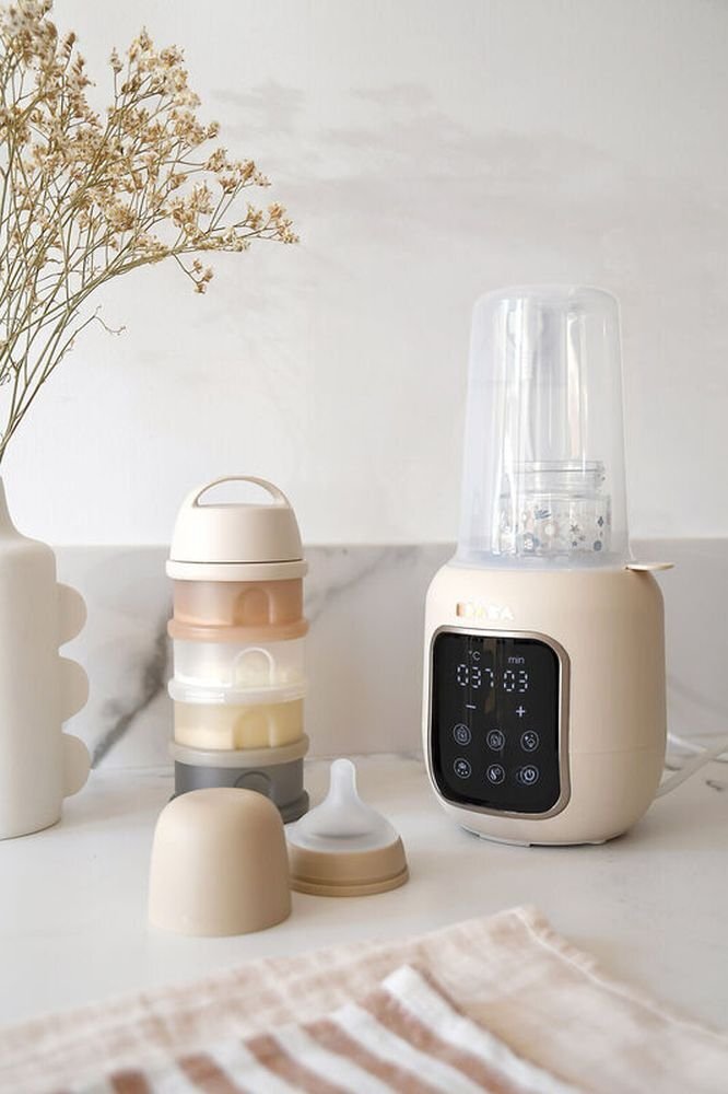 BEABA Incalzitor si sterilizator pentru biberoane Multi Milk Clay Earth