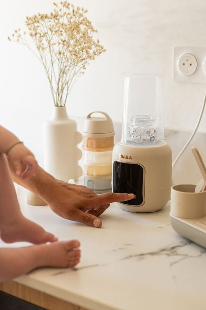 BEABA Incalzitor si sterilizator pentru biberoane Multi Milk Clay Earth