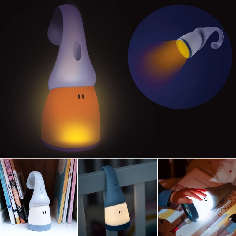 BEABA Lampa portabila 2 in 1 Pixie Torch Light Blue
