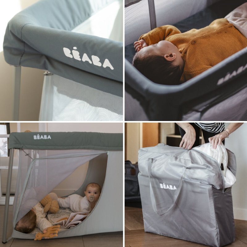 BEABA Patut de calatorie 3 in 1 Eazy Sleep mineral grey
