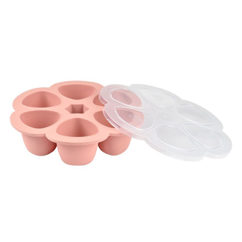 BEABA Recipient ermetic silicon multiportii 6x90 ml Old Pink