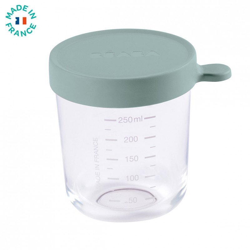 BEABA Recipient ermetic sticla 250 ml Eucalyptus