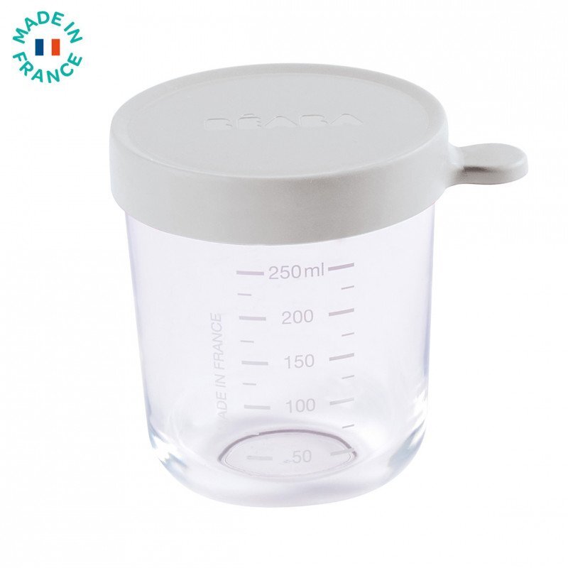 BEABA Recipient ermetic sticla 250 ml Gri