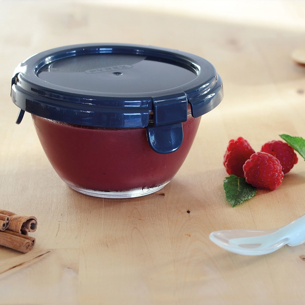 BEABA Recipient ermetic sticla Pyrex Dark Blue