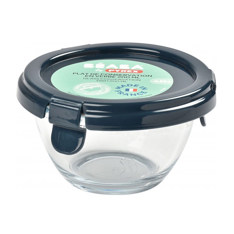 BEABA Recipient ermetic sticla Pyrex Dark Blue