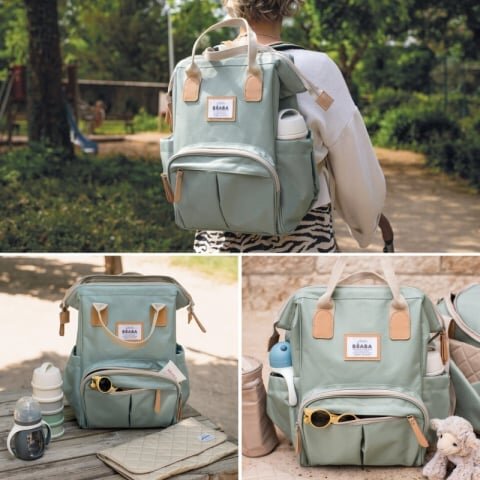BEABA Rucsac de infasat Wellington Sage verde